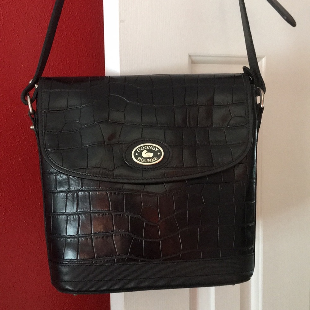 Dooney & Bourke Croc Embossed Leather Bag